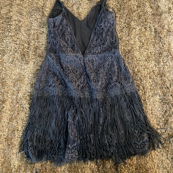 Blue fringe Xenia dress - Picture 4 of 7